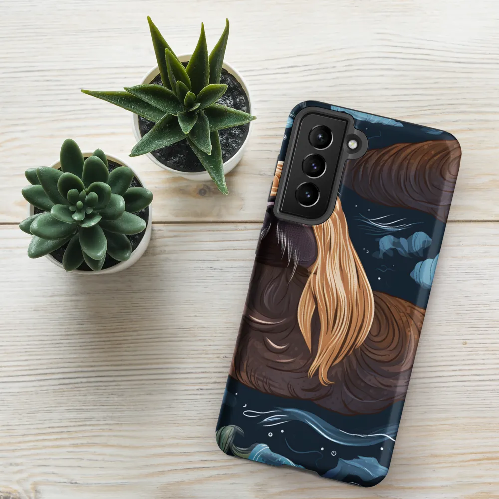 Whimsical Walruses in Deep Blue