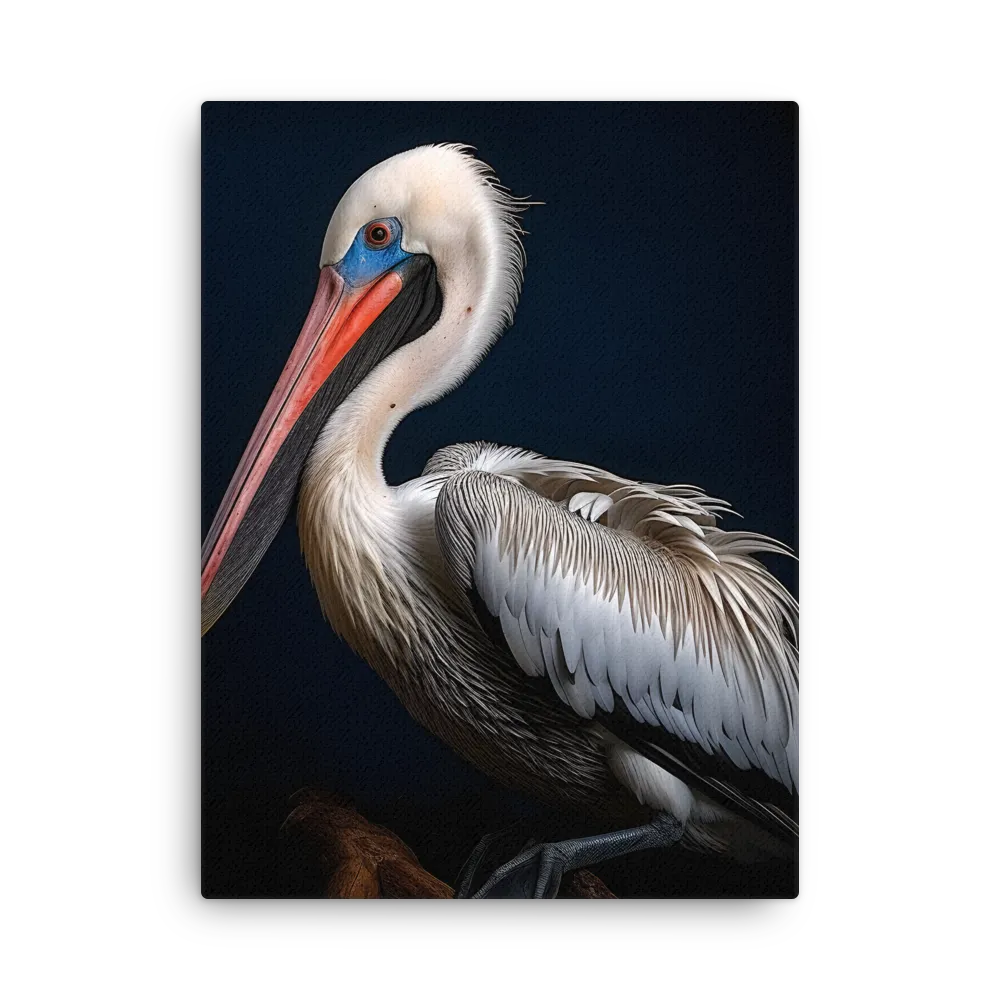 Majestic Pelican Portrait | Thin Canvas | 24″×32″
