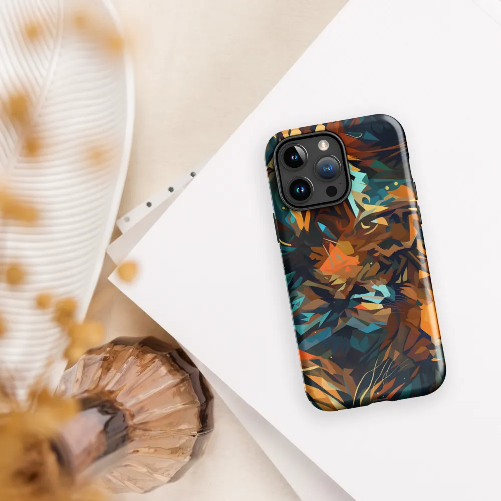Wild Symphony: Abstract Tigers | Phone Case |  15 Pro Max | Tough Case | Glossy