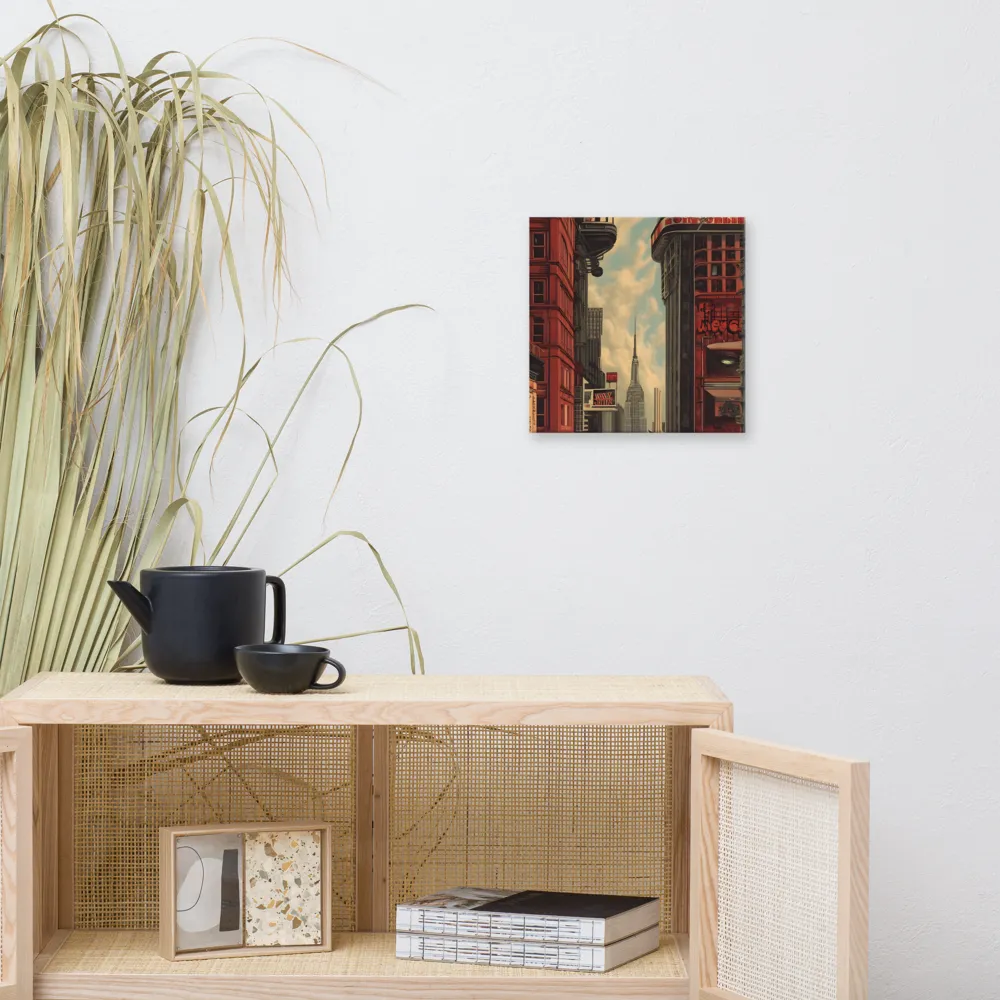 A Glimpse of Tomorrow: Urban Ambition | Canvas | 12″×12″