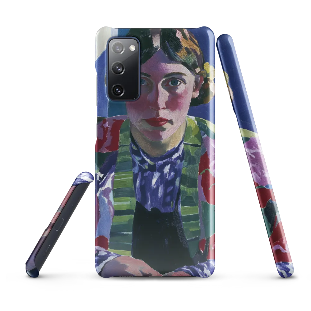 Vibrant Gaze: A Modernist Portrait