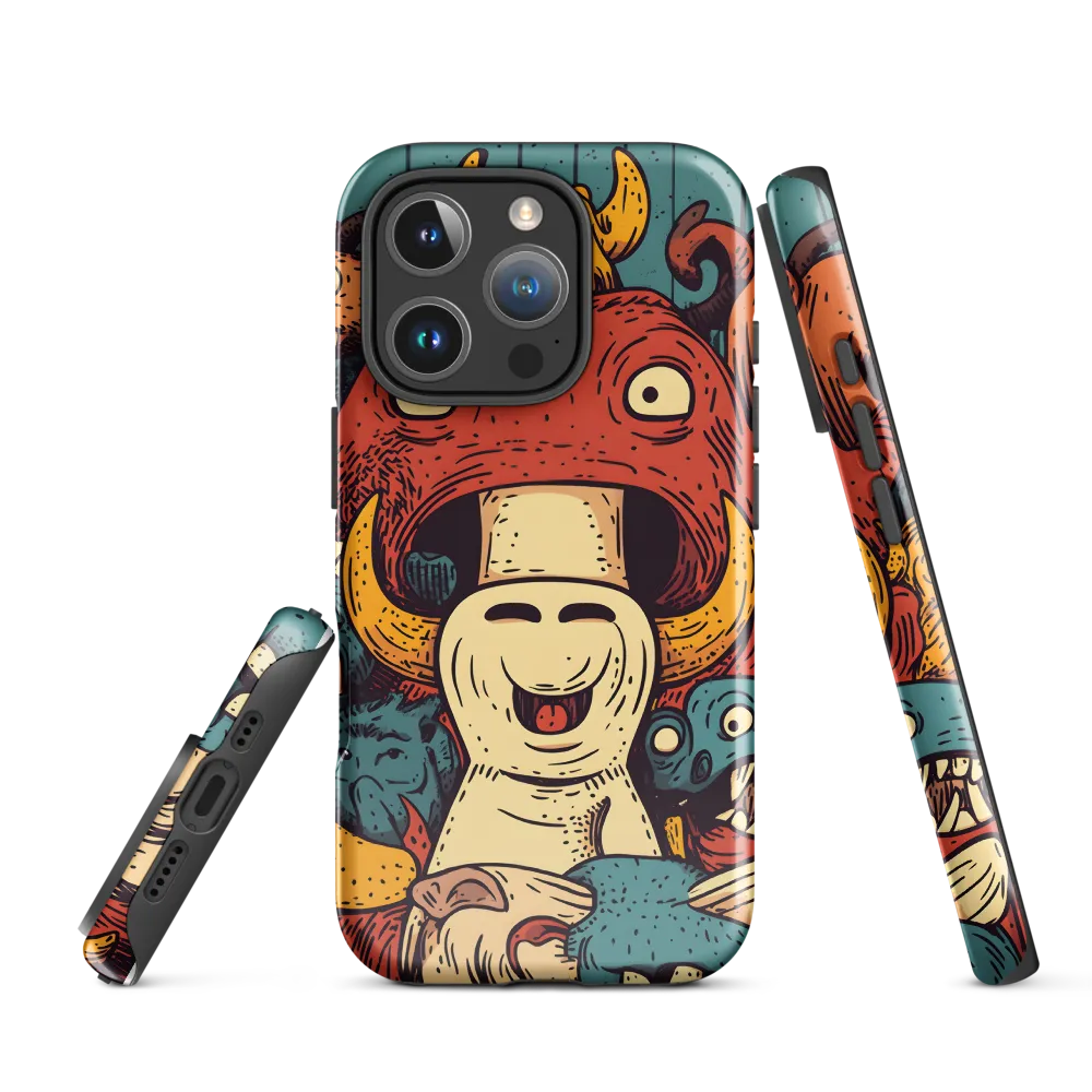 Whimsical Gathering of Creatures | Phone Case |  16 Pro | Tough Case | Glossy