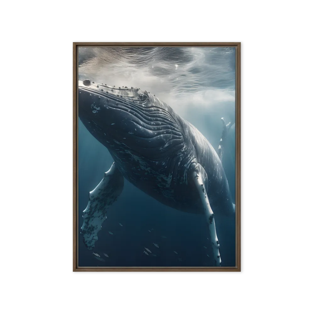 Graced by the Depths | Canvas with Brown Frame | 20″×28″