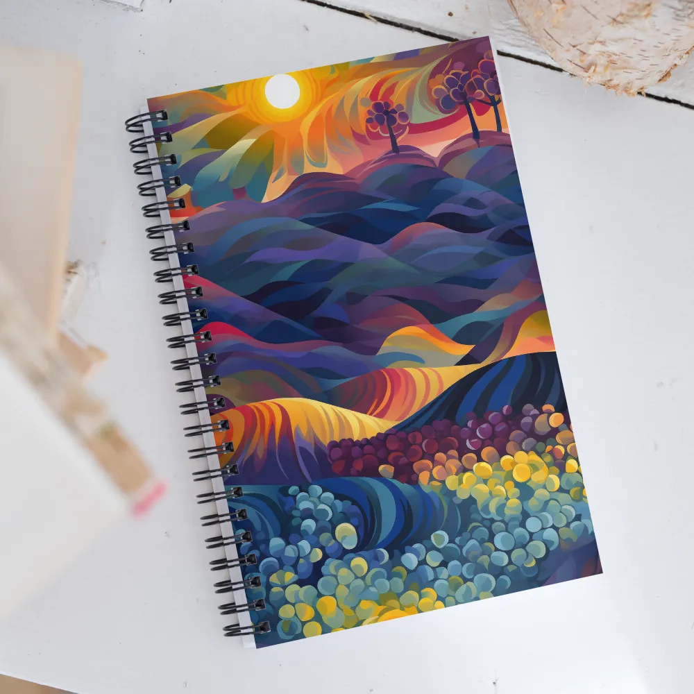 Energizing Twilight | Spiral Notebook