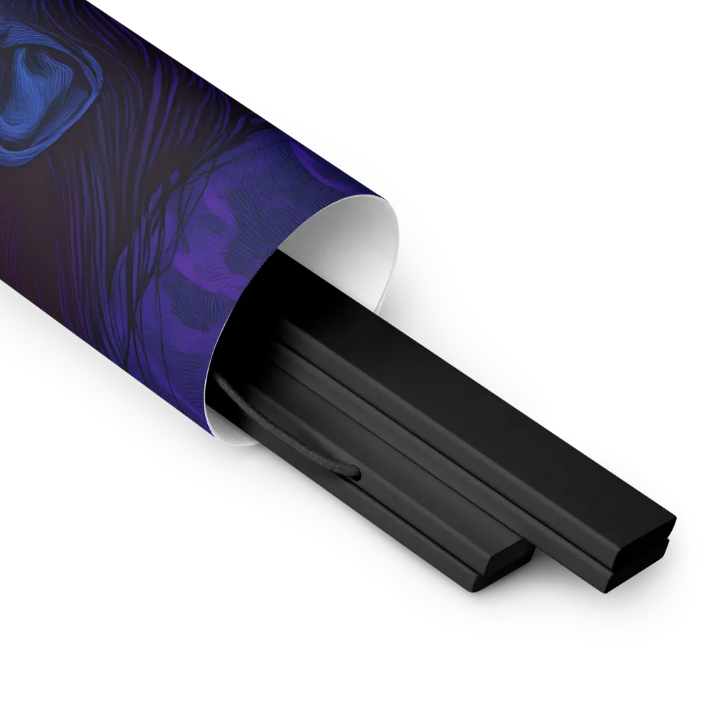 Echoes of Anguish | Poster With Black Wood Hanger | 18″×18″