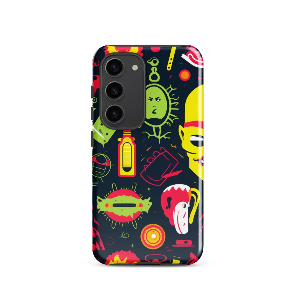 Neon Revelry: A Quirky Exploration of Modern Pop Art