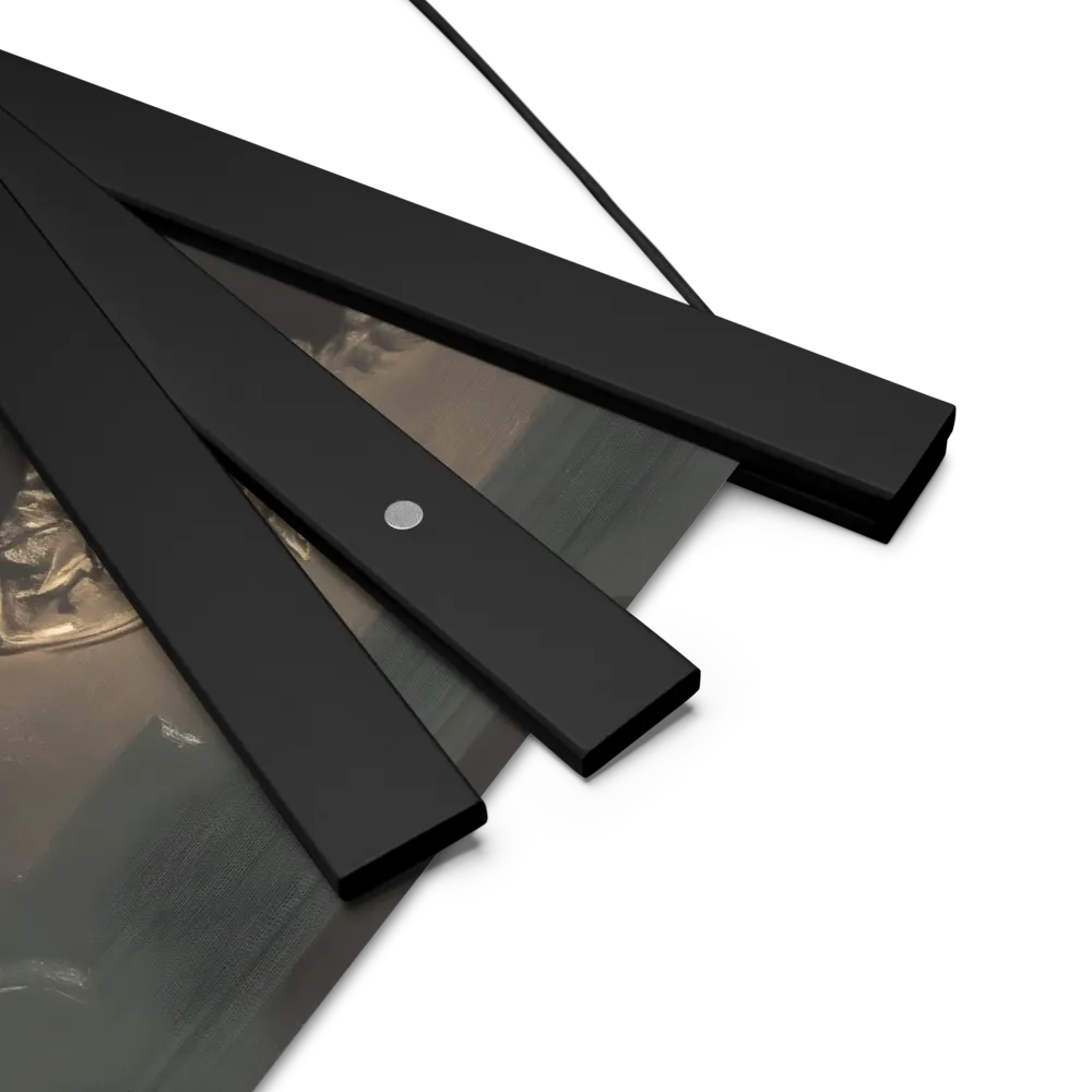 Silent Reflection | Poster With Black Wood Hanger | 10″×10″