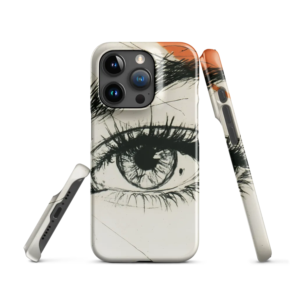 Study of an Eye with Orange Accent