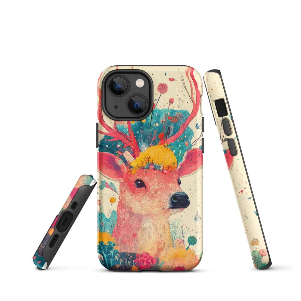 Whimsical Harmony: A Deer in Bloom