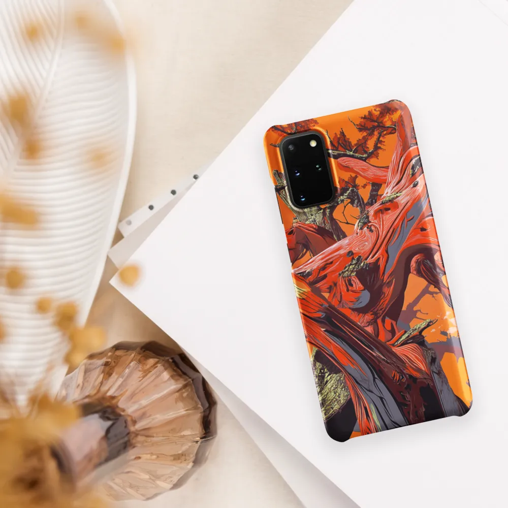 Life in Motion: An Abstract Tree | Phone Case |  S20 Plus | Snap Case | Matte