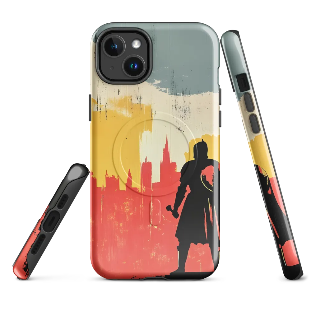 Hero in the Urban Dawn | Phone Case |  14 Plus | MagSafe® Tough Case | Glossy