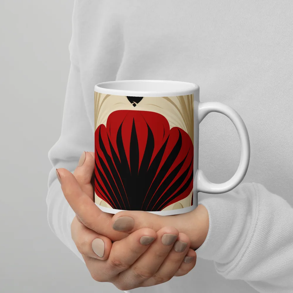 Elegance in Bloom: An Art Deco Floral Reverie | Mugs | Multiple Sizes & Colors