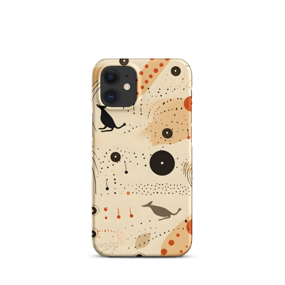 Playful Patterns in Earth Tones | Phone Case |  12 Mini | Snap Case | Matte