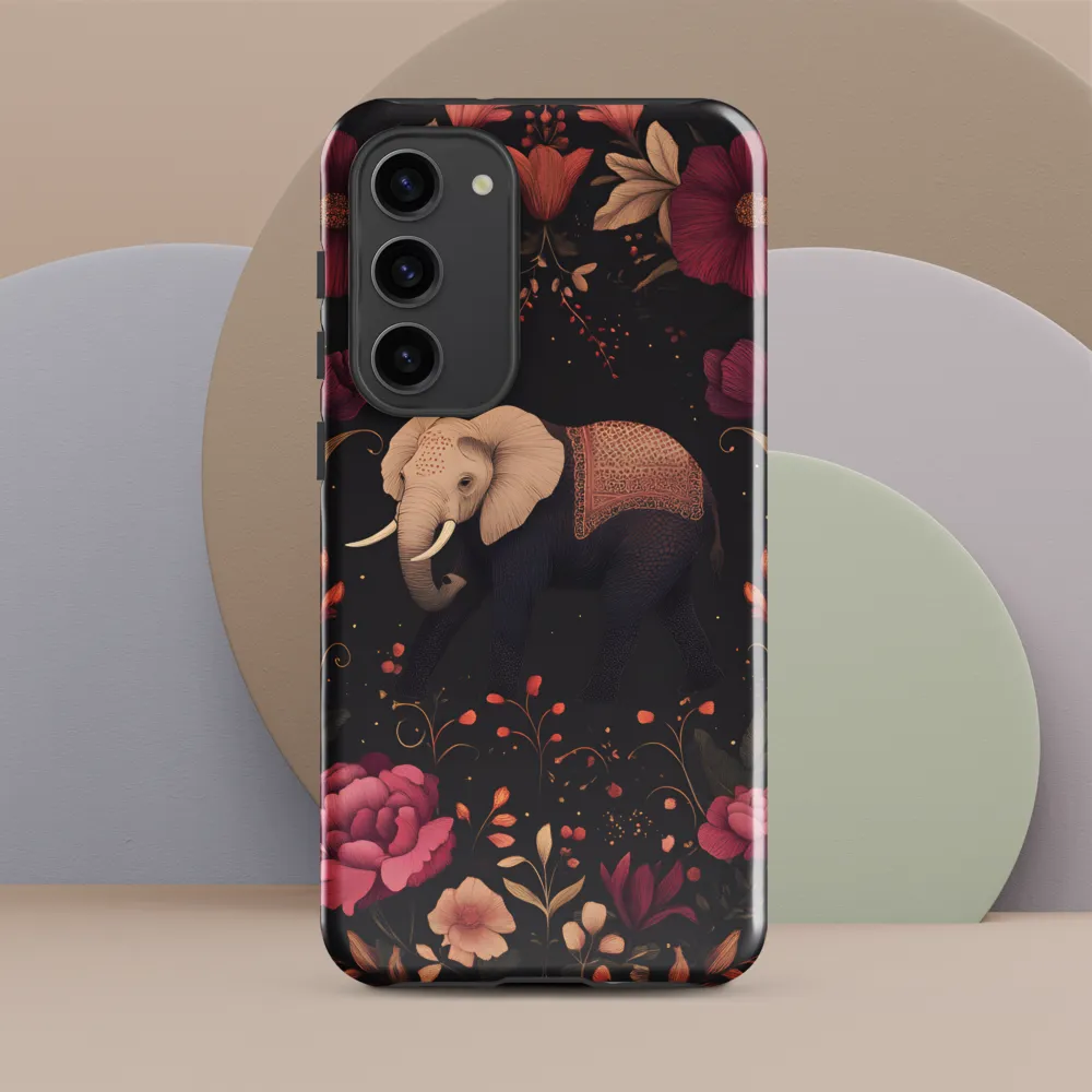 Whispers of the Wild: Elephants and Blooms
