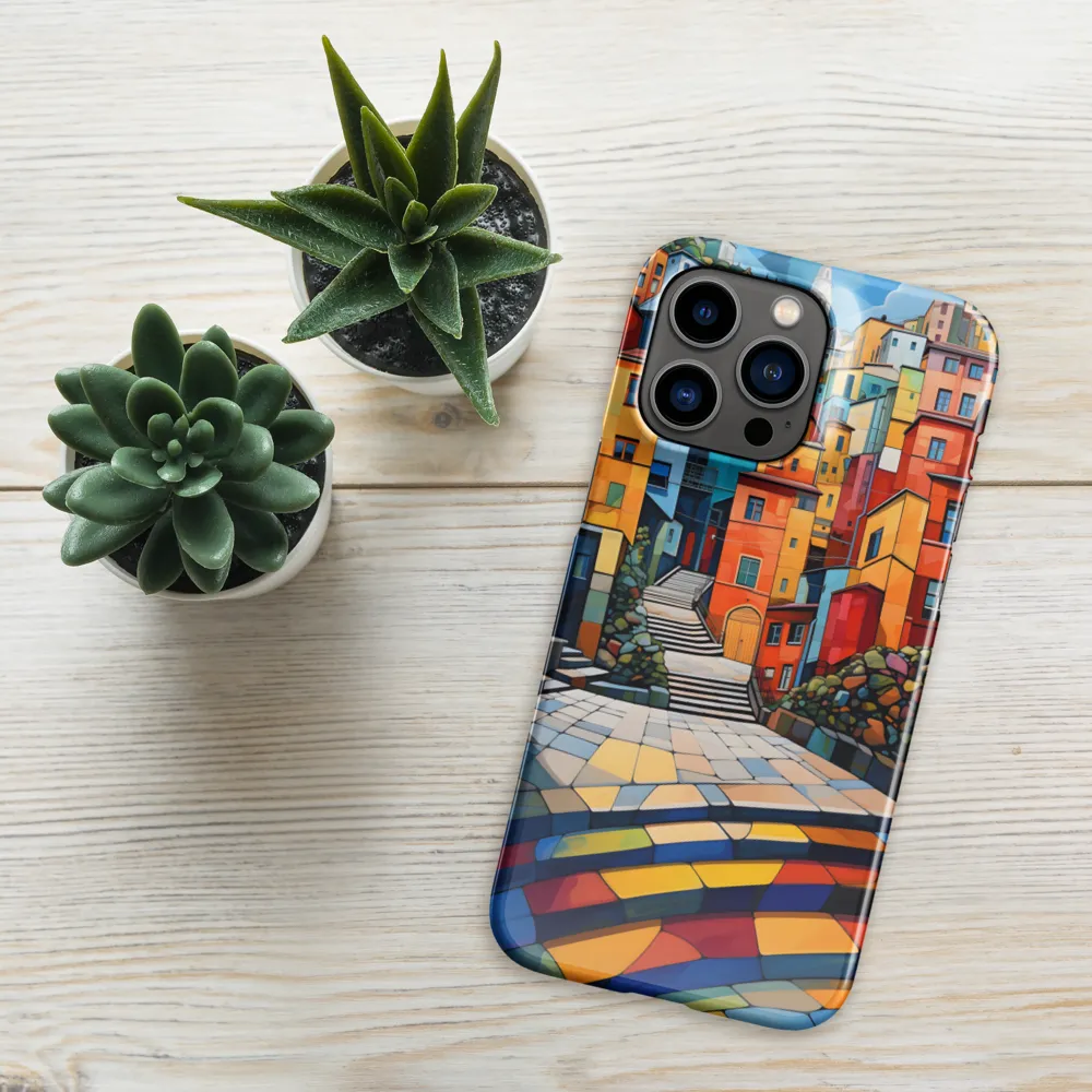 Vibrant Village: A Cubist Journey
