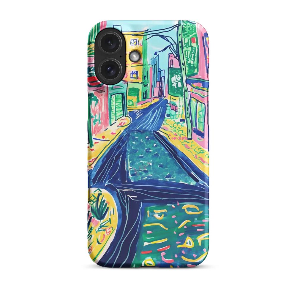 Dreamy Street in Vibrant Hues