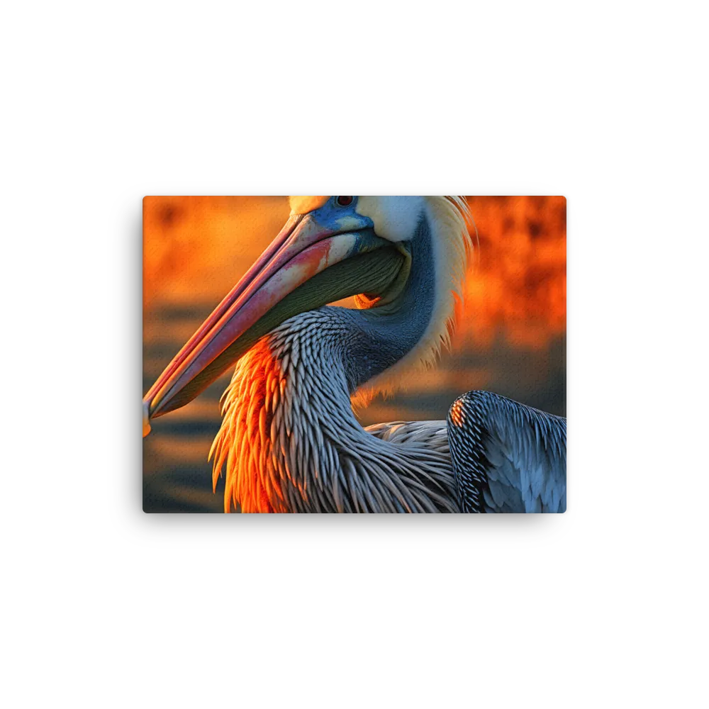 Elegance of the Pelican at Sunset | Art Print