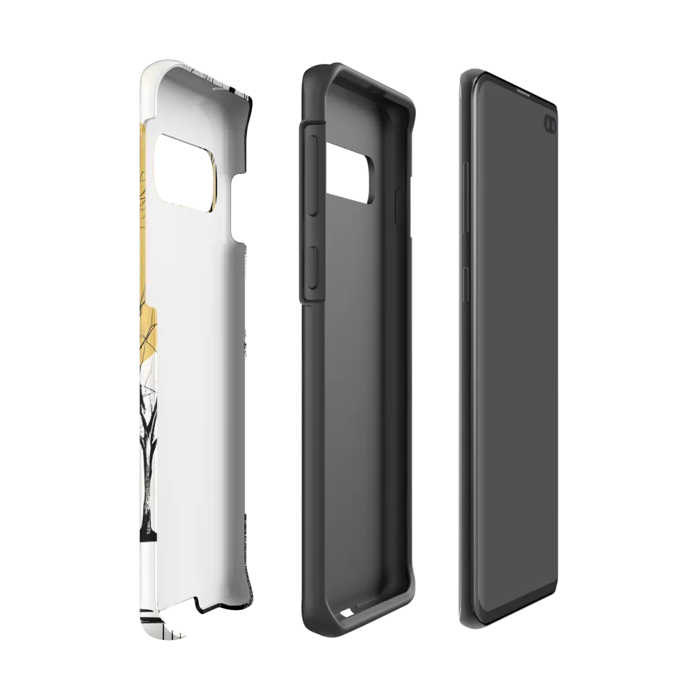 Solitude Under the Yellow Sun | Phone Case |  S10 | Tough Case | Matte