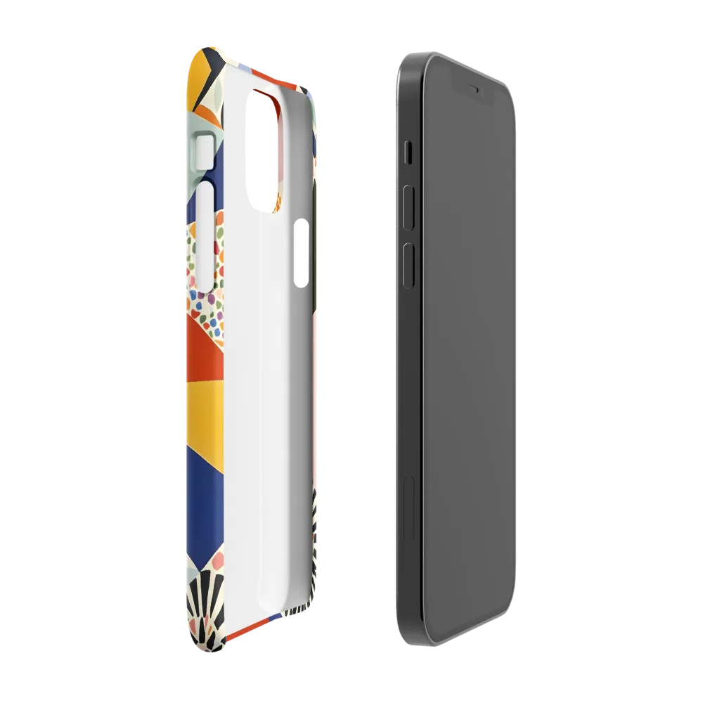 Vibrant Geometric Harmony | Phone Case |  12 | Snap Case | Glossy