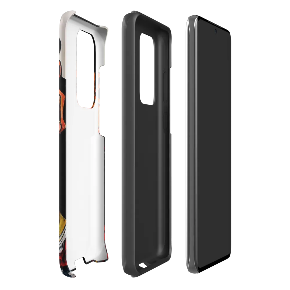 Contemplative Intensity: An Expressionist Portrait | Phone Case |  S20 Ultra | Tough Case | Matte