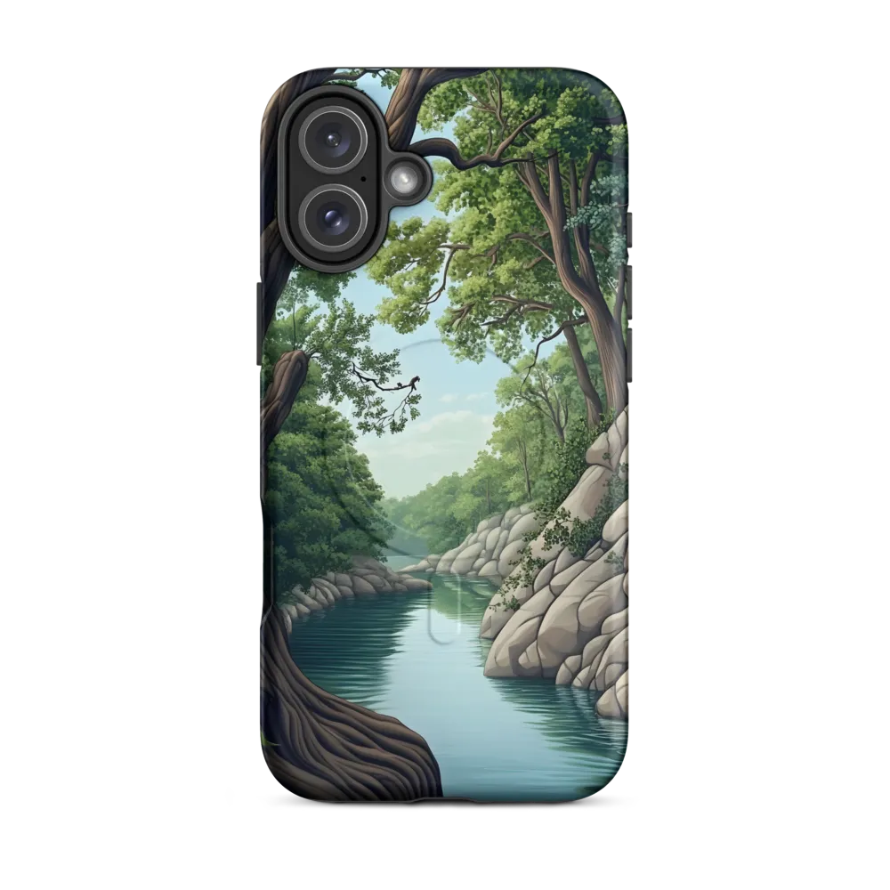 Tranquil Reflections: A Serene River Landscape