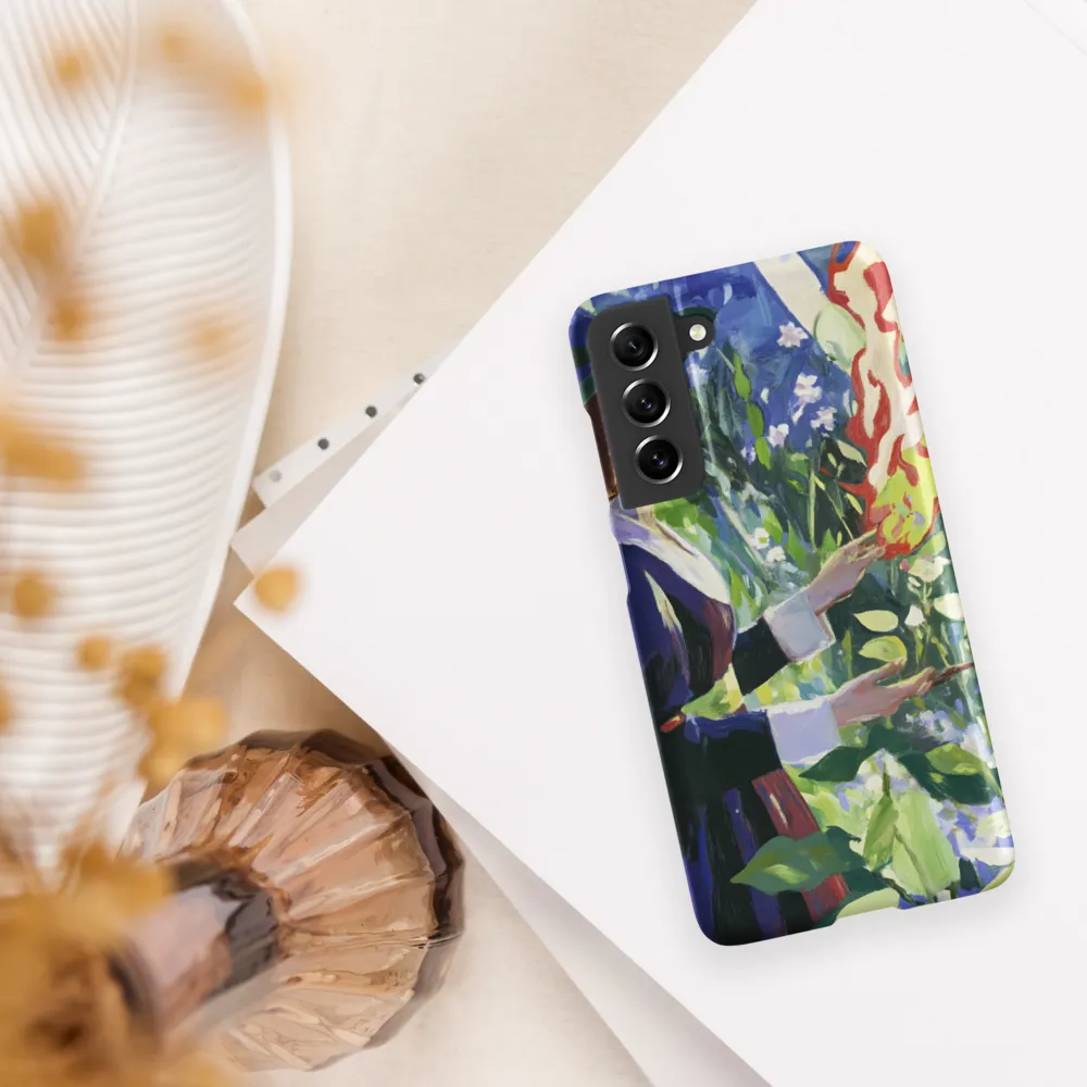 Enchanting Flames: A Dance with Nature | Phone Case |  S21 FE | Snap Case | Matte