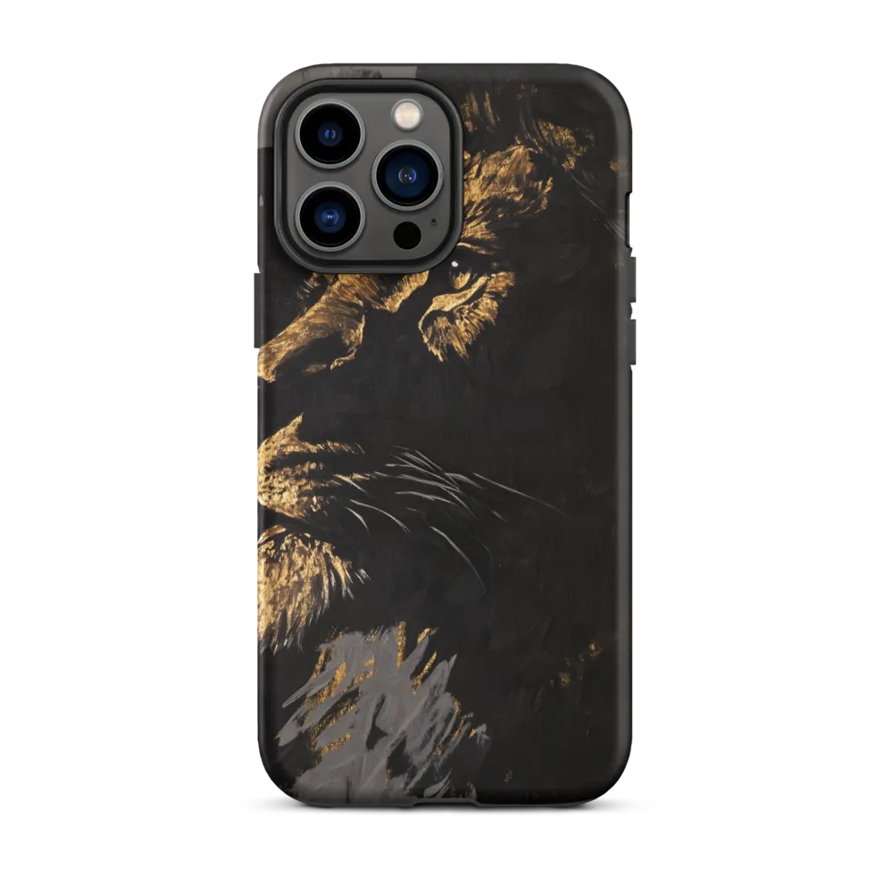 Majestic Gaze: The Golden Lion