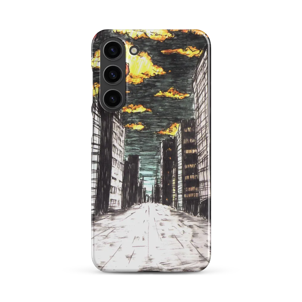 Eclipsed Cityscape | Phone Case |  S23 Plus | Snap Case | Glossy