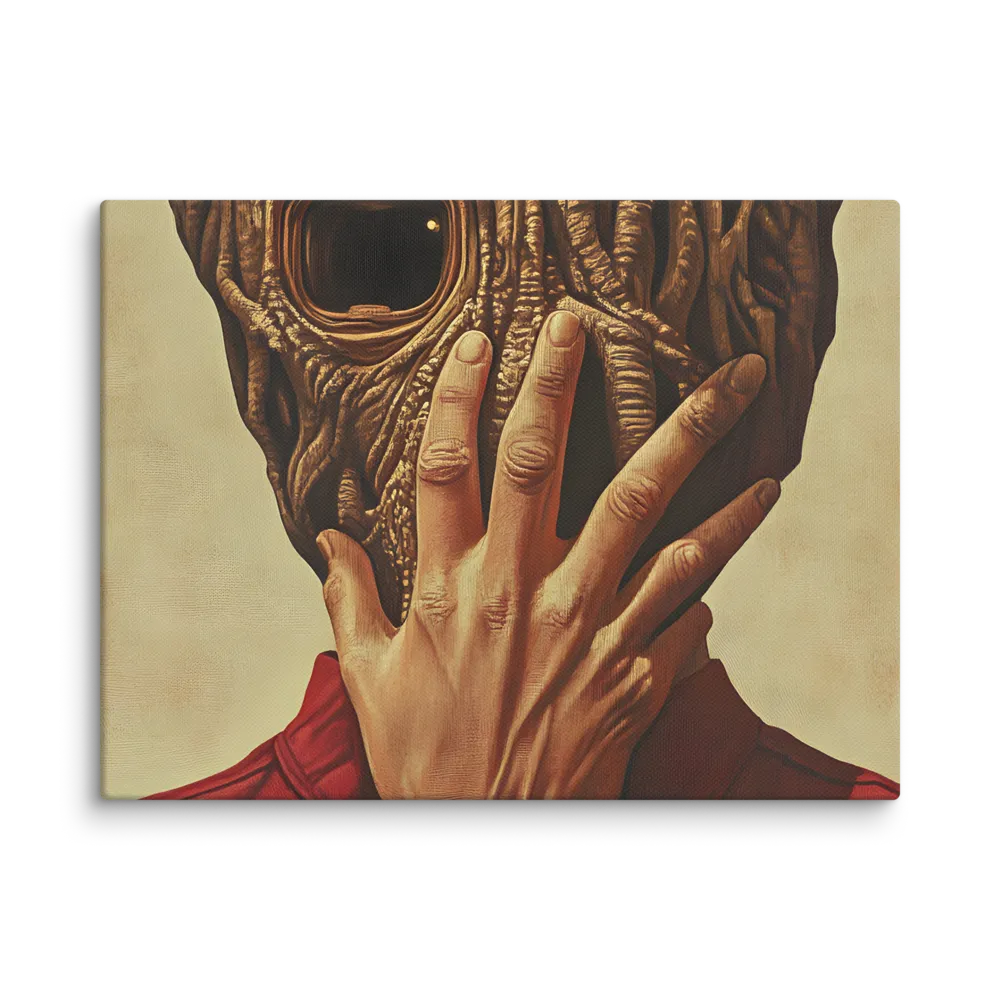 The Mask of Roots | Canvas | 9″×12″