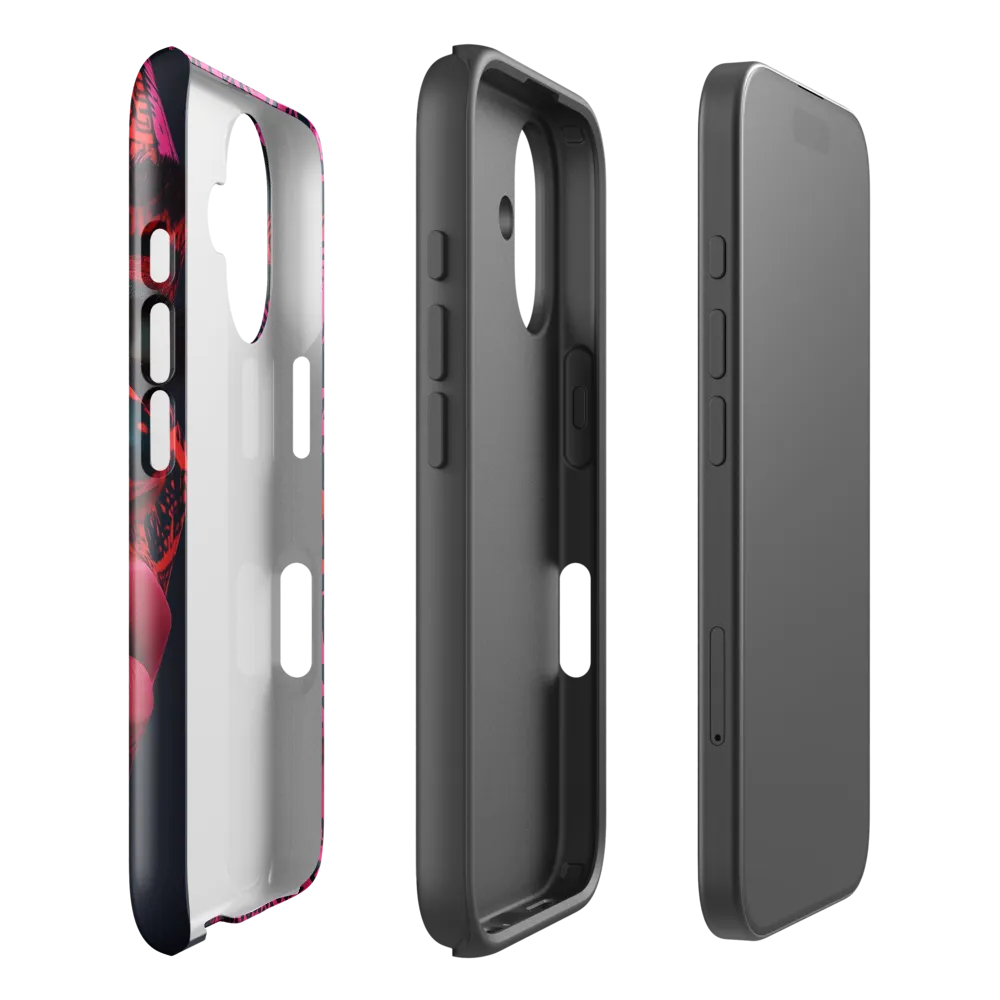Neon Visage: A Bold Expression of Contemporary Art | Phone Case |  16 | Tough Case | Glossy