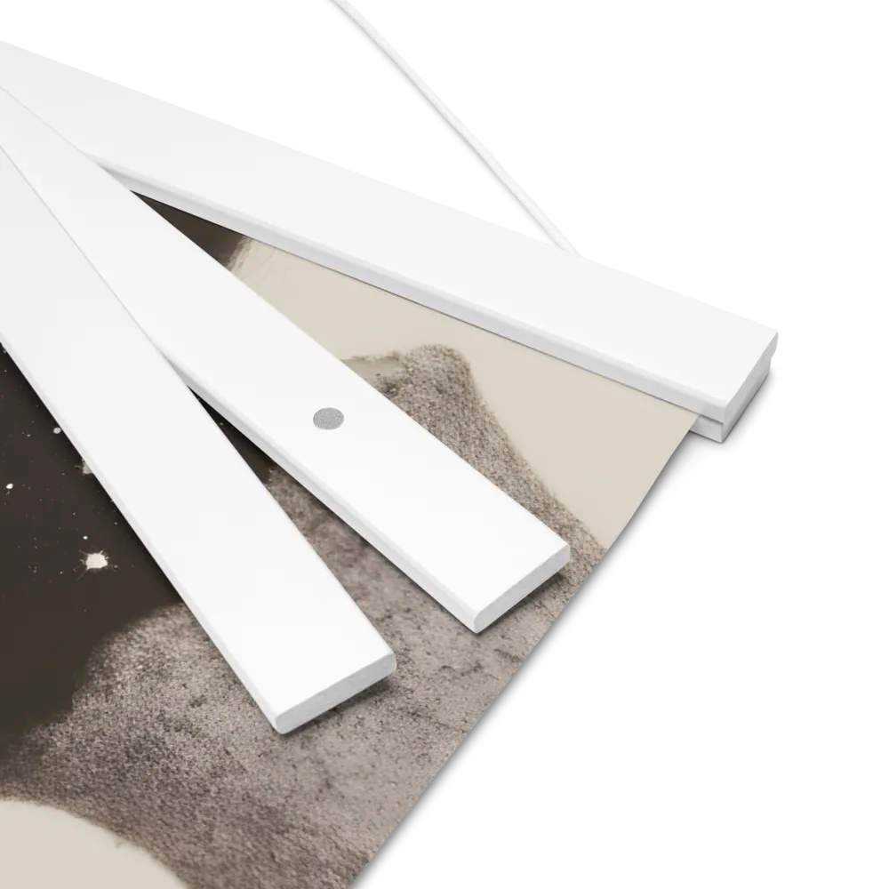 Celestial Elegance | Poster With White Wood Hanger | 16″×16″