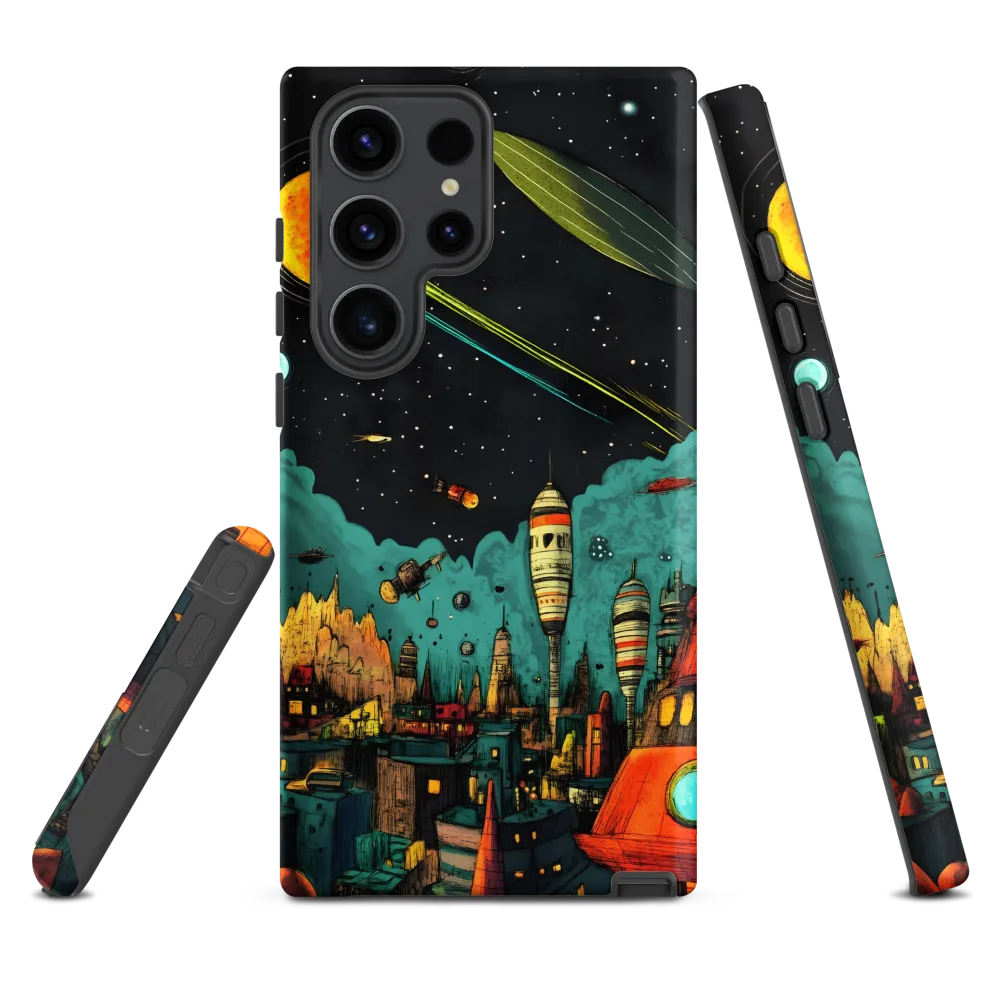 Galactic Cityscape: A Journey Through Imagination