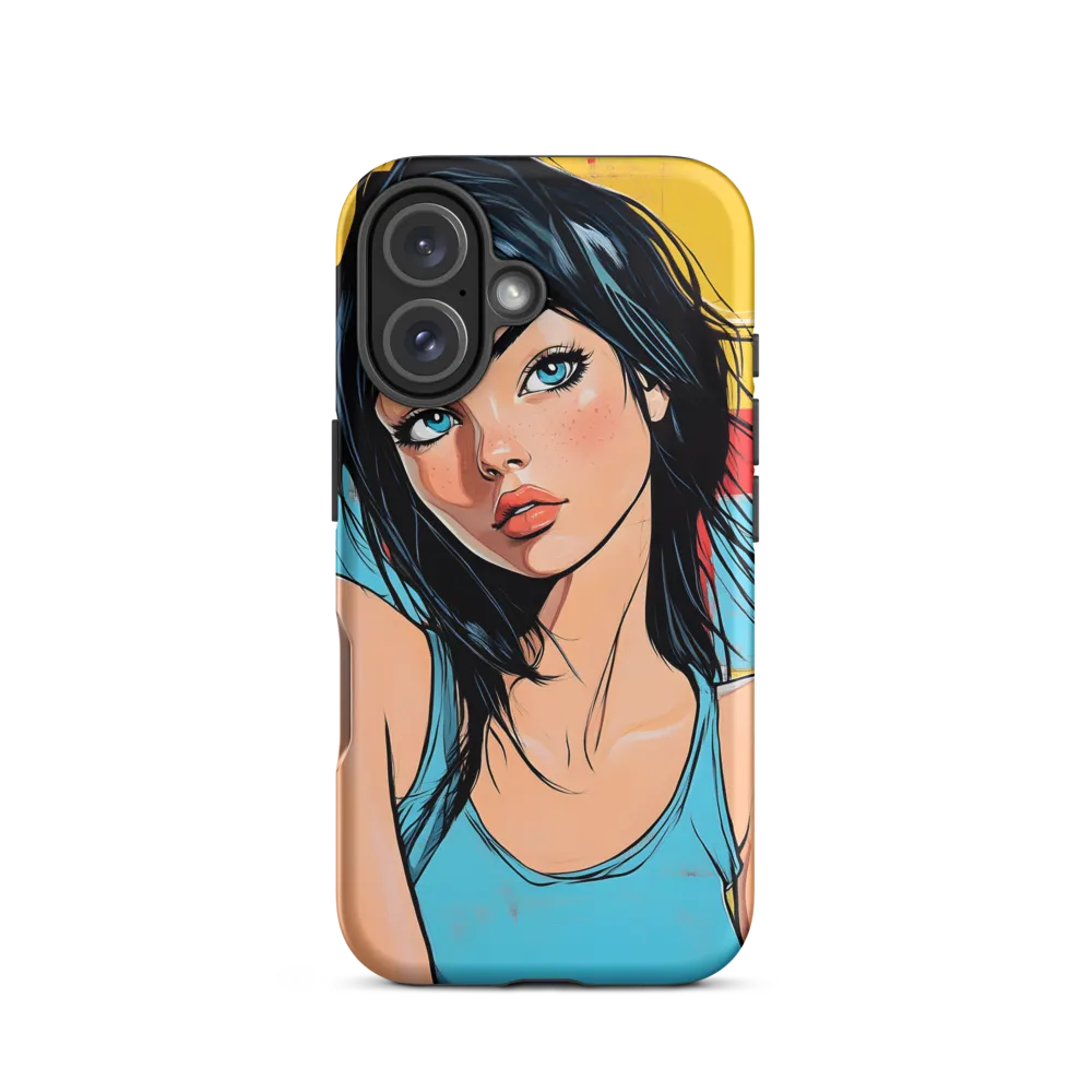 Vibrant Portrait of Modern Youth | Phone Case