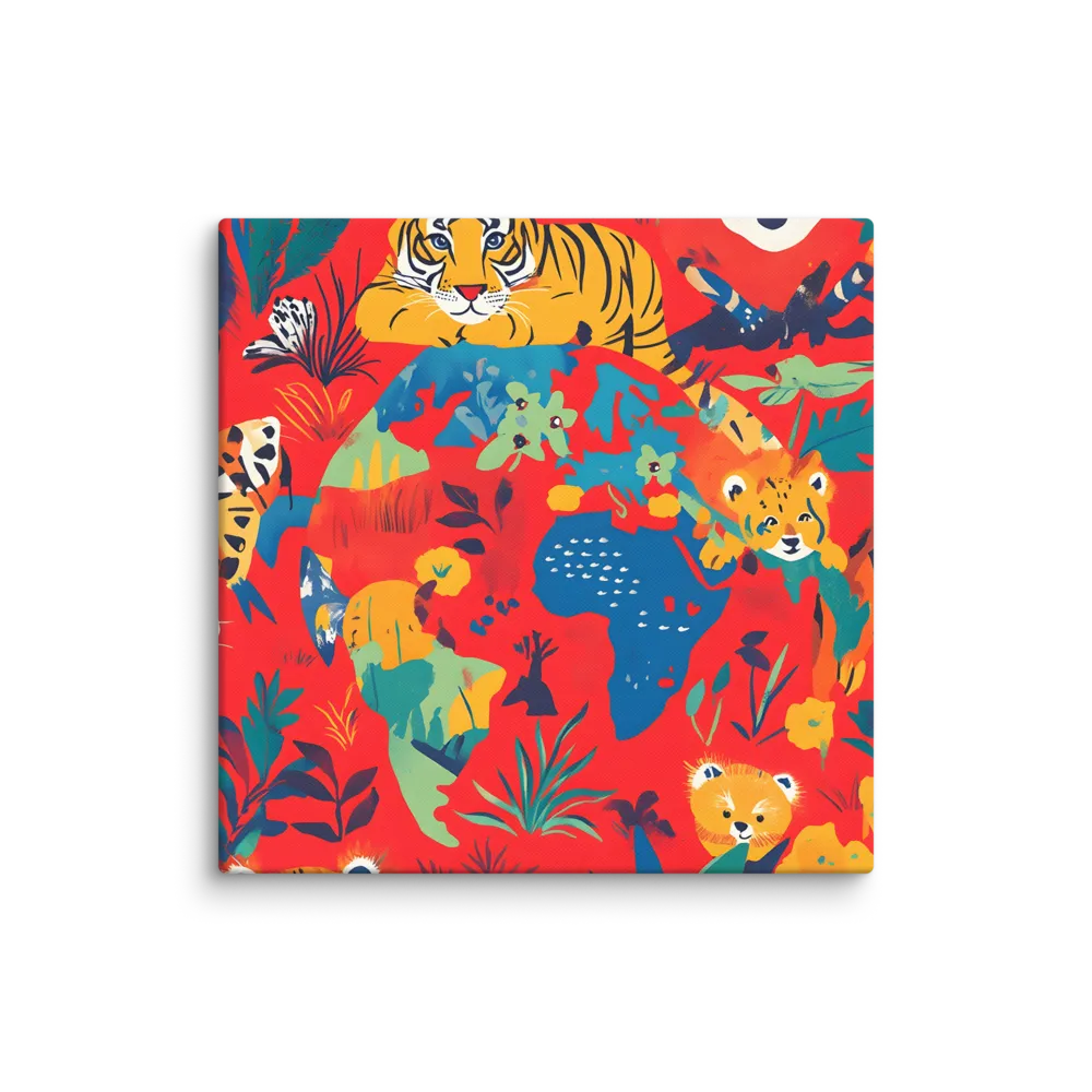 Wild Wonders of the Globe | Canvas | 20″×20″