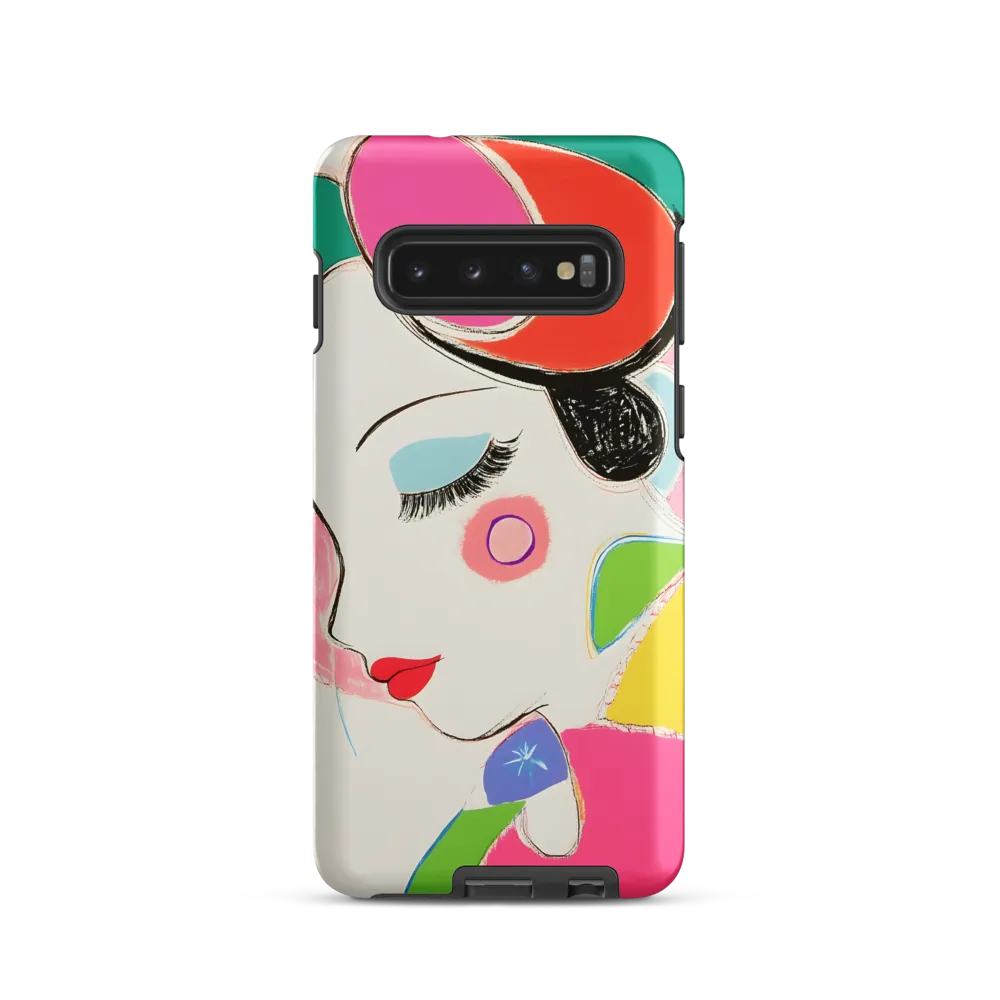 Whimsical Portrait in Colorful Abstraction