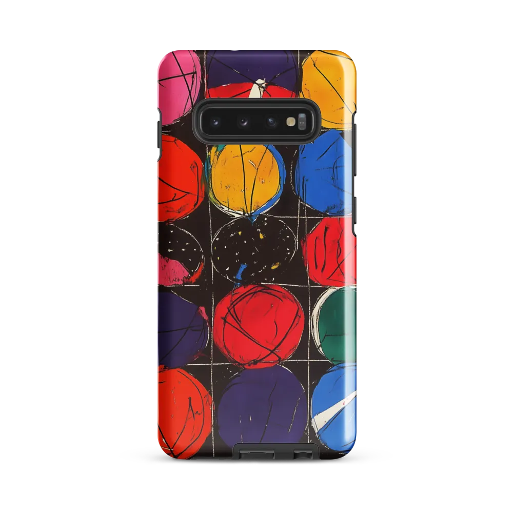 Colorful Circles in Abstract Harmony | Phone Case |  S10 Plus | Tough Case | Glossy