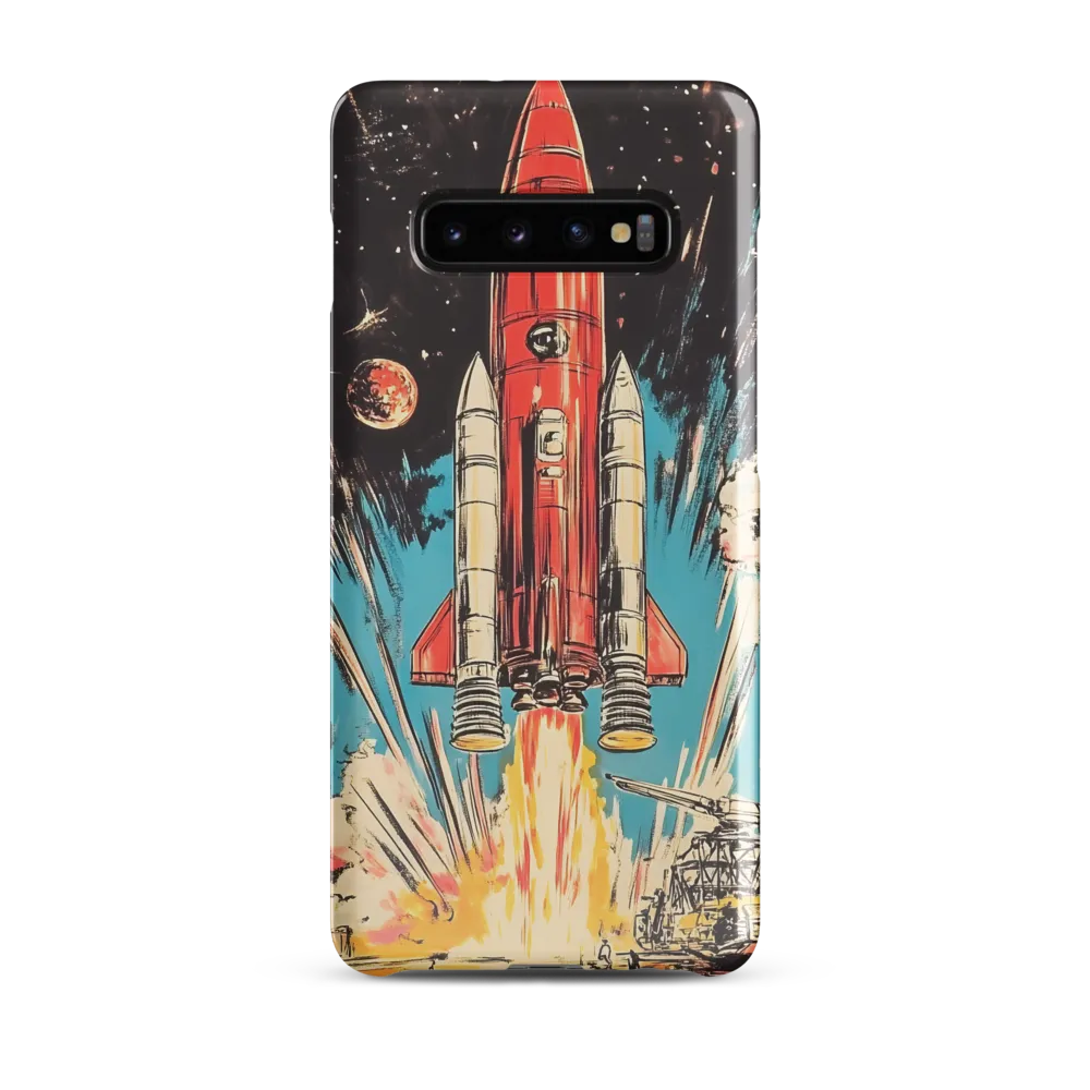 Ignition: A Retro Journey into Space | Phone Case |  S10 Plus | Snap Case | Glossy