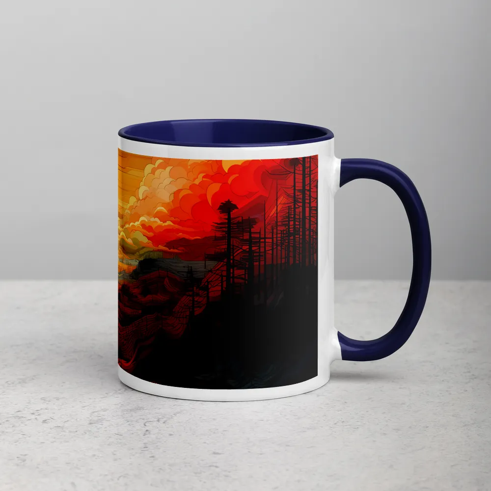 Abstract Sunset Landscape | Mug