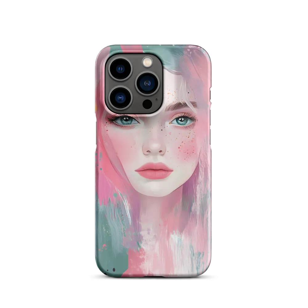 Dreamy Serenity: A Contemporary Portrait | Phone Case |  14 Pro | Snap Case | Matte