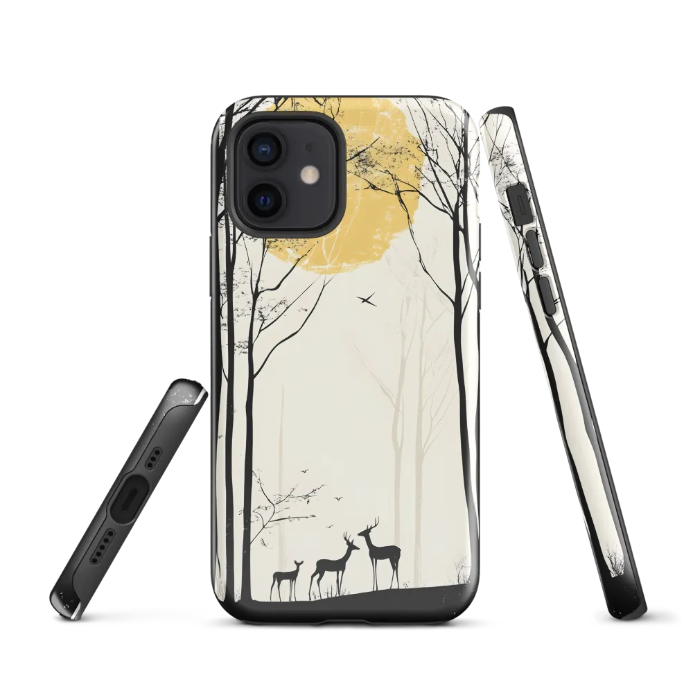 Silhouetted Serenity | Phone Case |  12 | Tough Case | Glossy