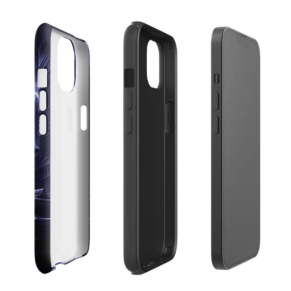 Stormy Cityscape: Shadows of the Night | Phone Case |  13 | Tough Case | Glossy