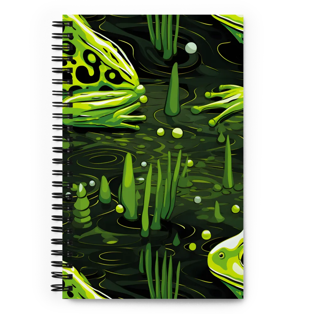 Green Harmony: Life Beneath the Surface | Spiral Notebook