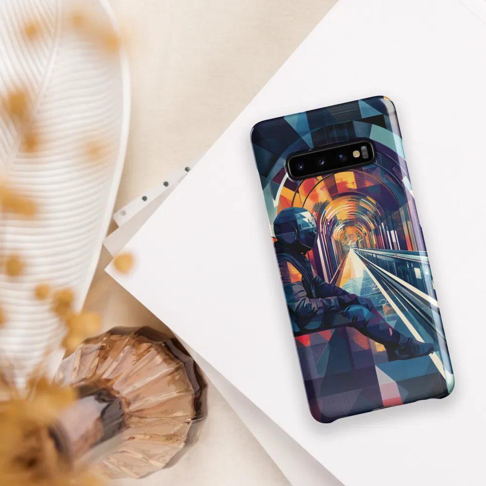 Reflections in a Futuristic Tunnel | Phone Case |  S10 Plus | Snap Case | Glossy