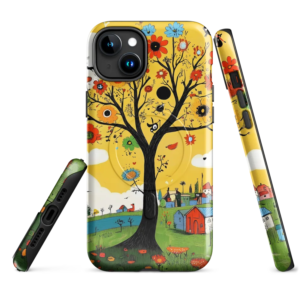 Whimsical Blooms of Life | Phone Case |  15 Plus | MagSafe® Tough Case | Glossy