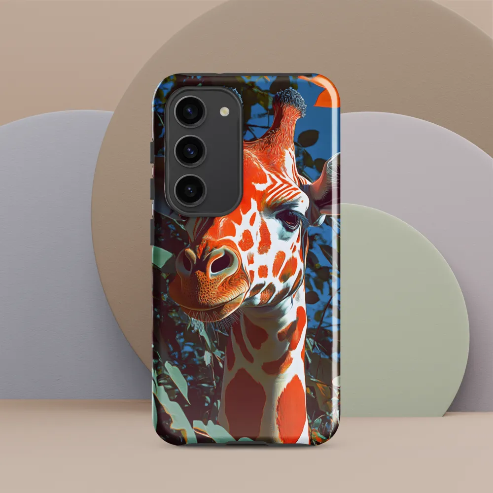 Giraffe in the Lush Canopy | Phone Case |  S23 | Tough Case | Glossy