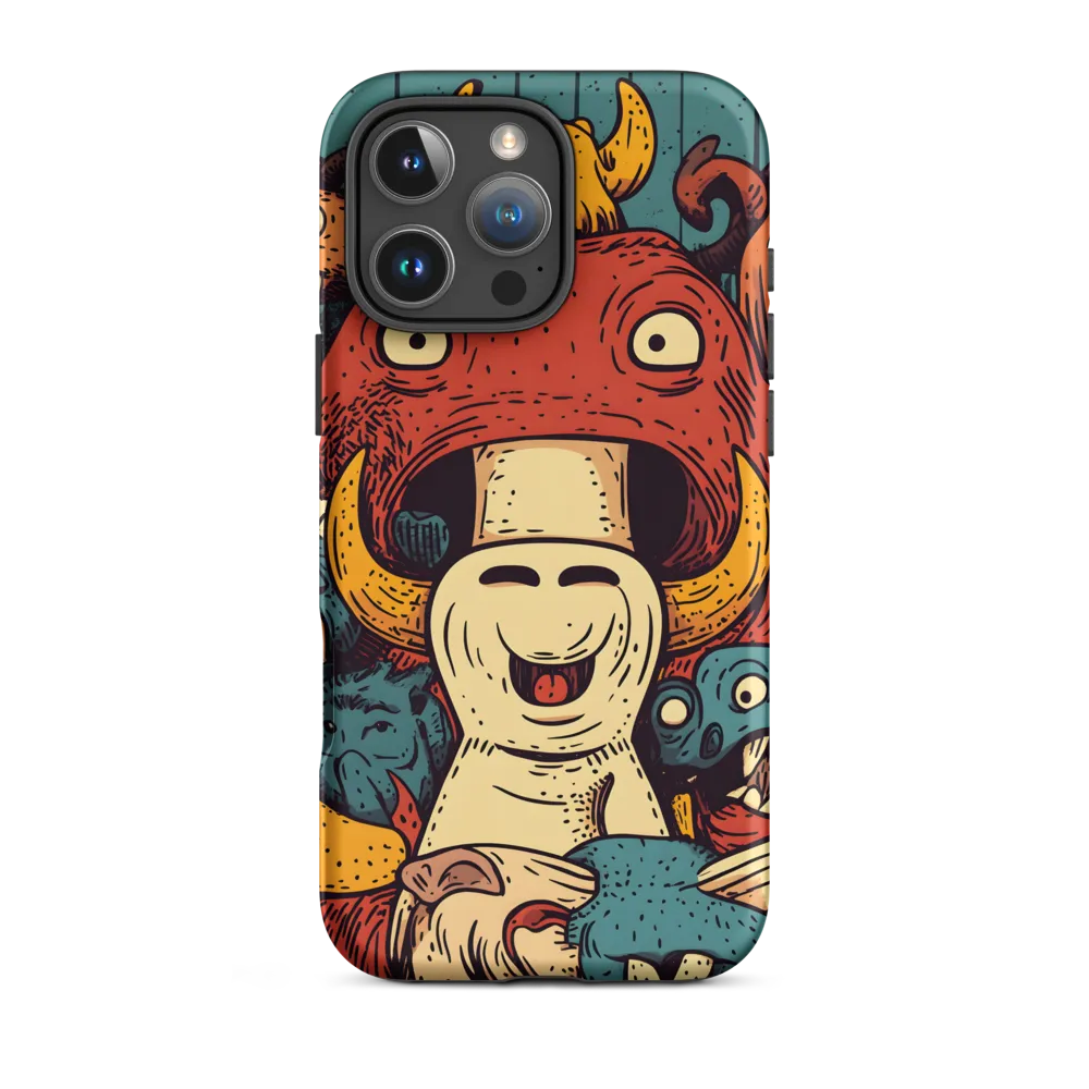 Whimsical Gathering of Creatures | Phone Case |  16 Pro Max | Tough Case | Matte