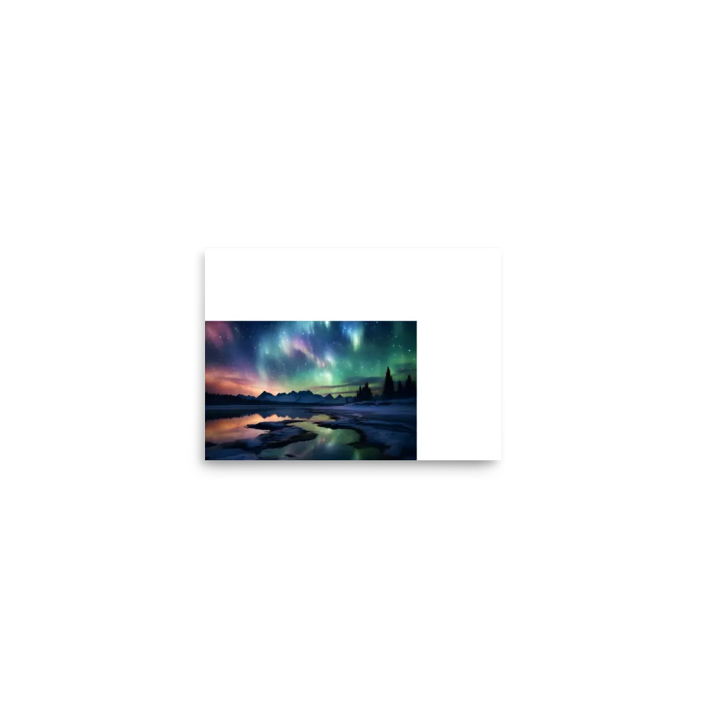 Ethereal Aurora: A Night Under the Stars | Poster | 5″×7″