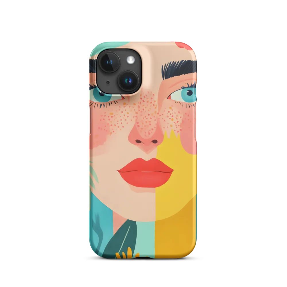 Floral Serenity: A Modern Portrait