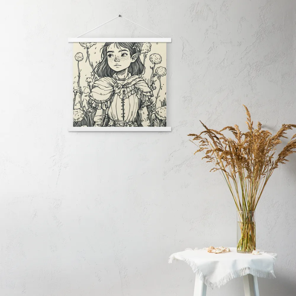 A Young Guardian of Nature | Poster With White Wood Hanger | 18″×18″