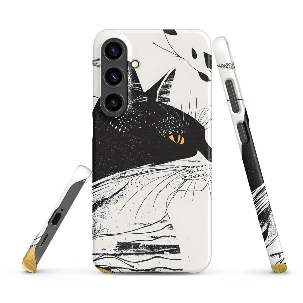 Whiskered Elegance: A Minimalist Cat Profile